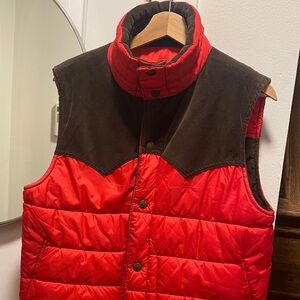 Levi's Bold Red Quilted Vest